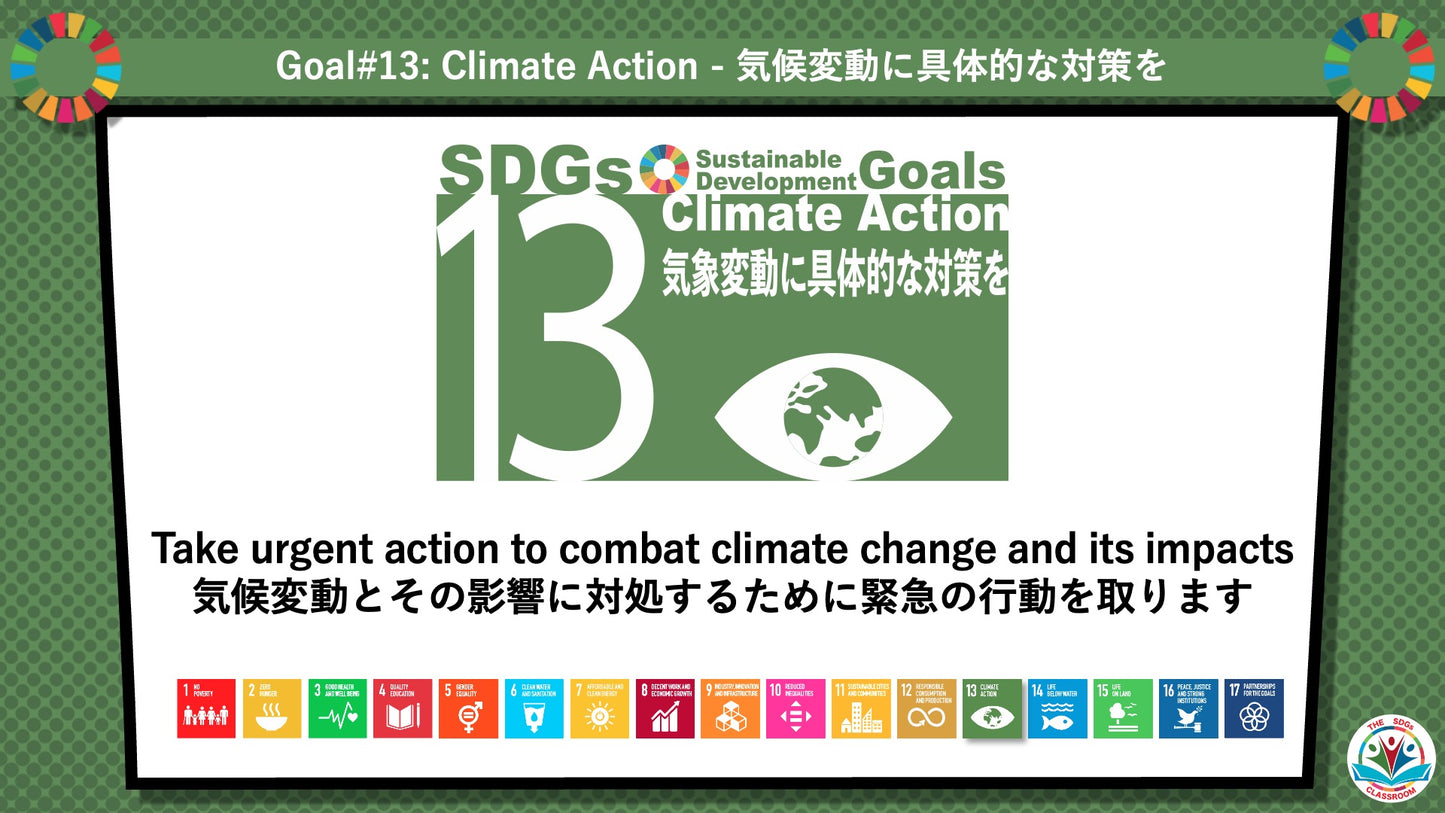 SDGs in Action – Goals 13 & 14 Bundle - SDGs実践キット – 目標13＆14パック