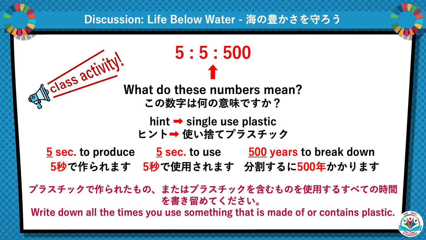 SDGs in Action – Goals 13 & 14 Bundle - SDGs実践キット – 目標13＆14パック